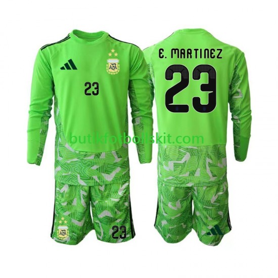 Argentina Emiliano Martinez 23 Målvakt Barn Tredje Matchtröja World Cup 2026 Långärmad