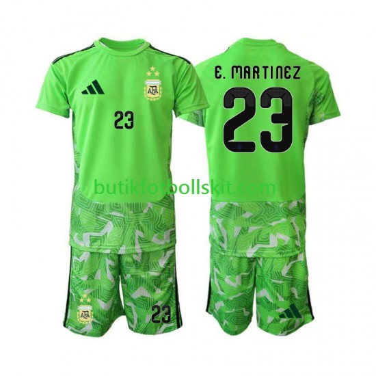 Argentina Emiliano Martinez 23 Målvakt Barn Tredje Matchtröja World Cup 2026 Kortärmad
