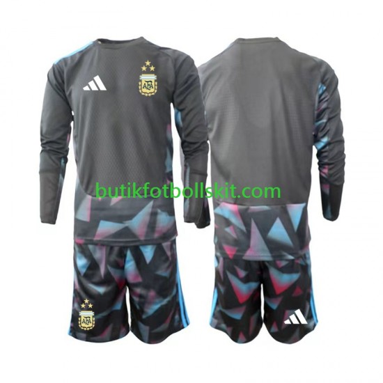 Argentina Målvakt Barn Hemma Matchtröja World Cup 2026 Långärmad