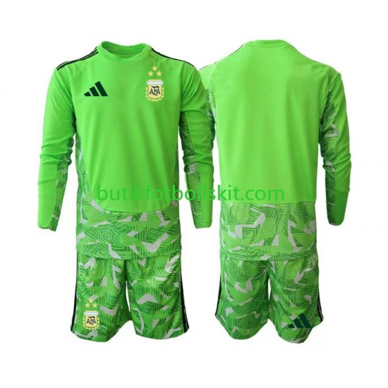 Argentina Målvakt Barn Tredje Matchtröja World Cup 2026 Långärmad
