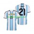 Argentina Jose Manuel Lopez 21 Män Hemma Matchtröja World Cup 2026 Kortärmad