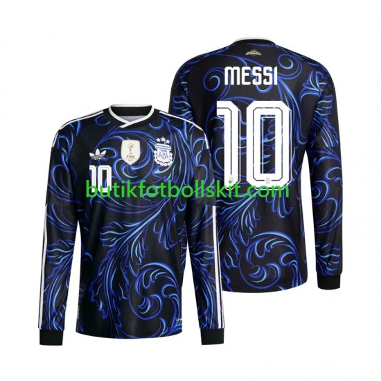 Argentina Lionel Messi 10 Män Borta Matchtröja World Cup 2026 Långärmad