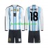 Argentina Nico Paz 18 Barn Hemma Matchtröja World Cup 2026 Långärmad
