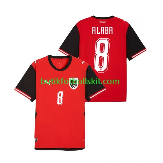 Österrike David Alaba 8 Män Hemma Matchtröja World Cup 2026 Kortärmad