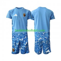 Belgien Målvakt Barn Hemma Matchtröja World Cup 2026 Kortärmad