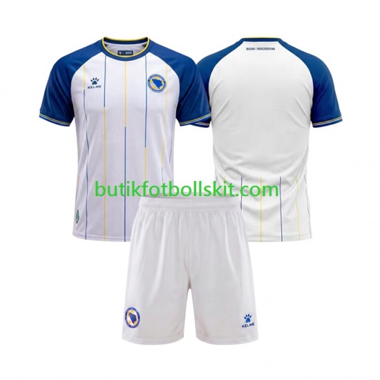 Bosnien Hercegovina Barn Borta Matchtröja World Cup 2026 Kortärmad