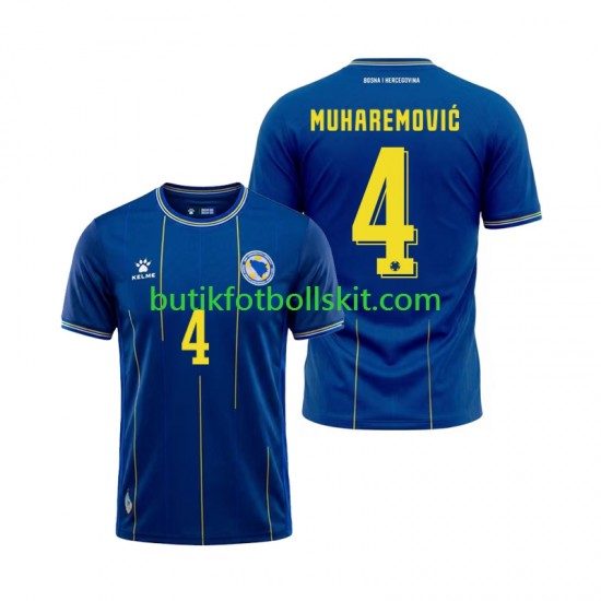 Bosnien Hercegovina Tarik Muharemovic 4 Män Hemma Matchtröja World Cup 2026 Kortärmad