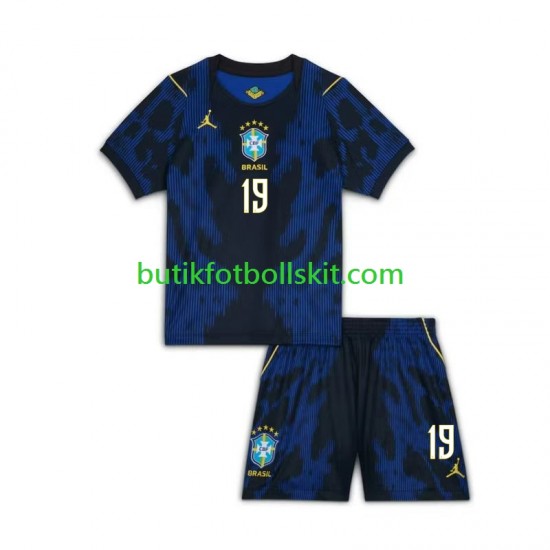 Brasilien Endrick 19 Barn Borta Matchtröja World Cup 2026 Kortärmad