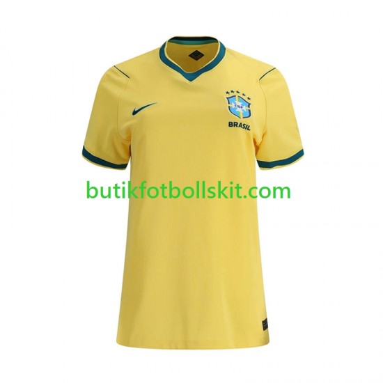 Brasilien Kvinnor Hemma Matchtröja World Cup 2026 Kortärmad