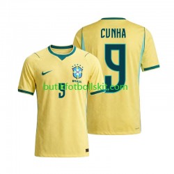 Brasilien Matheus Cunha 9 Män Hemma Matchtröja World Cup 2026 Kortärmad