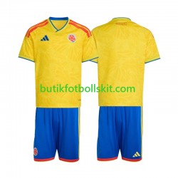 Colombia Barn Hemma Matchtröja World Cup 2026 Kortärmad