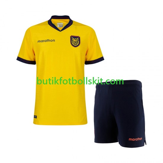 Ecuador Barn Hemma Matchtröja World Cup 2026 Kortärmad