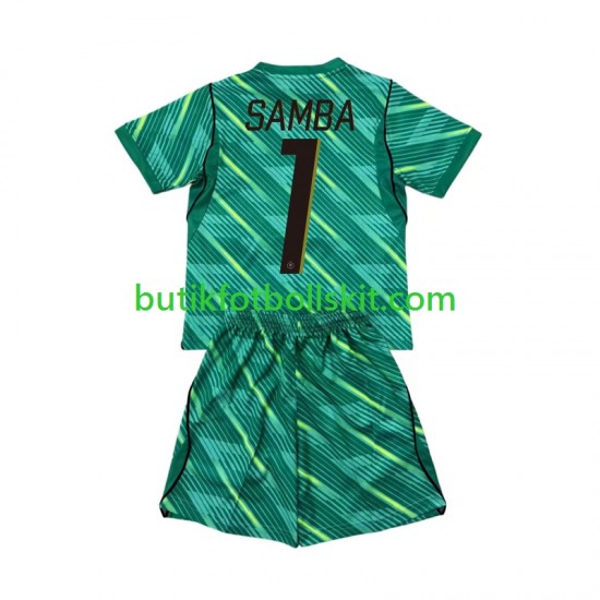 Frankrike Brice Samba 1 Målvakt Barn Tredje Matchtröja World Cup 2026 Kortärmad