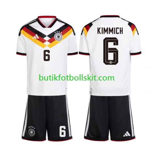 Tyskland Joshua Kimmich 6 Barn Hemma Matchtröja World Cup 2026 Kortärmad