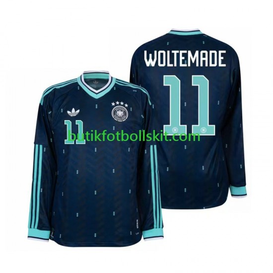 Tyskland Nick Woltemade 11 Män Borta Matchtröja World Cup 2026 Långärmad