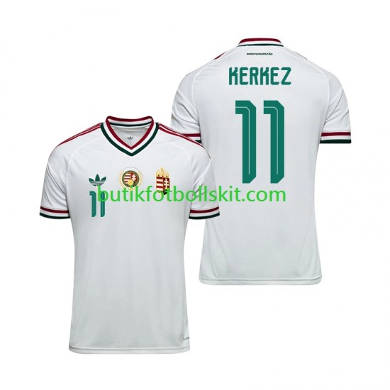 Ungern Milos Kerkez 11 Män Borta Matchtröja World Cup 2026 Kortärmad