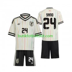 Japan Kaishu Sano 24 Barn Borta Matchtröja World Cup 2026 Kortärmad