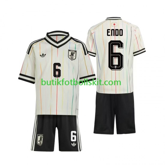Japan Wataru Endo 6 Barn Borta Matchtröja World Cup 2026 Kortärmad