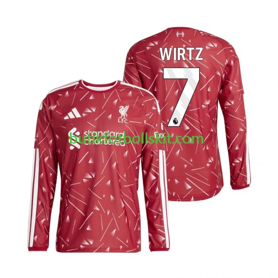 Liverpool Florian Wirtz 7 Män Hemma Matchtröja 2026/27 Långärmad