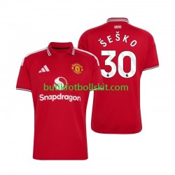 Manchester United Benjamin Sesko 30 Män Hemma Matchtröja 2026/27 Kortärmad