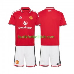 Manchester United Barn Hemma Matchtröja 2026/27 Kortärmad