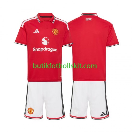 Manchester United Barn Hemma Matchtröja 2026/27 Kortärmad