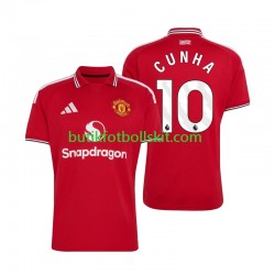 Manchester United Matheus Cunha 10 Män Hemma Matchtröja 2026/27 Kortärmad