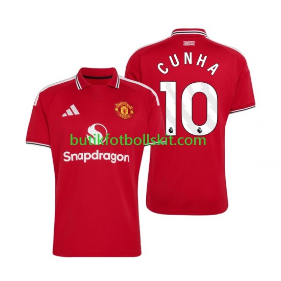 Manchester United Matheus Cunha 10 Män Hemma Matchtröja 2026/27 Kortärmad