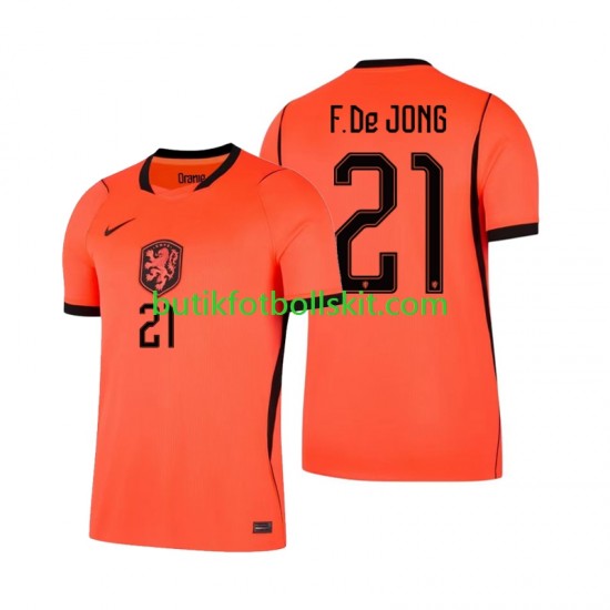 Nederländerna Frenkie de Jong 21 Män Hemma Matchtröja World Cup 2026 Kortärmad