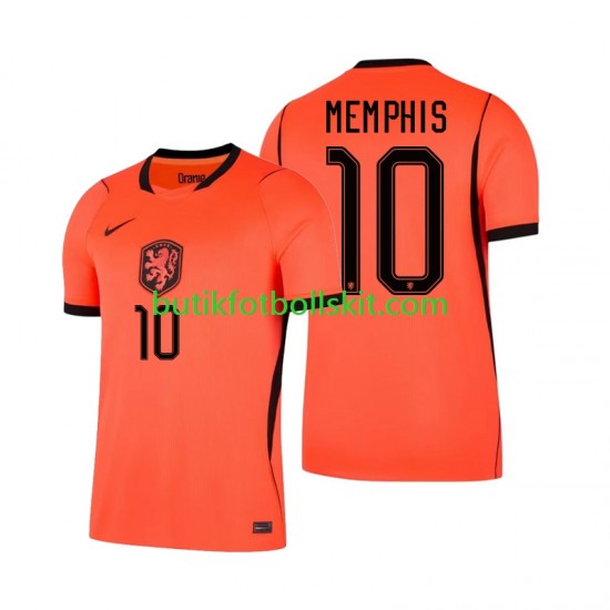 Nederländerna Memphis Depay 10 Män Hemma Matchtröja World Cup 2026 Kortärmad