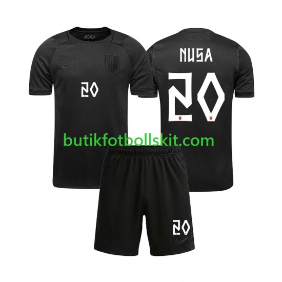 Norge Antonio NUSA 20 Barn Borta Matchtröja World Cup 2026 Kortärmad