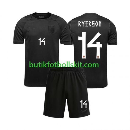 Norge Julian Ryerson 14 Barn Borta Matchtröja World Cup 2026 Kortärmad