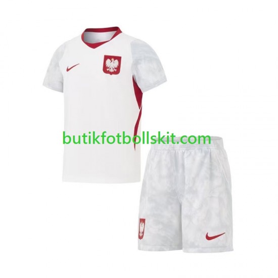 Polen Barn Hemma Matchtröja World Cup 2026 Kortärmad