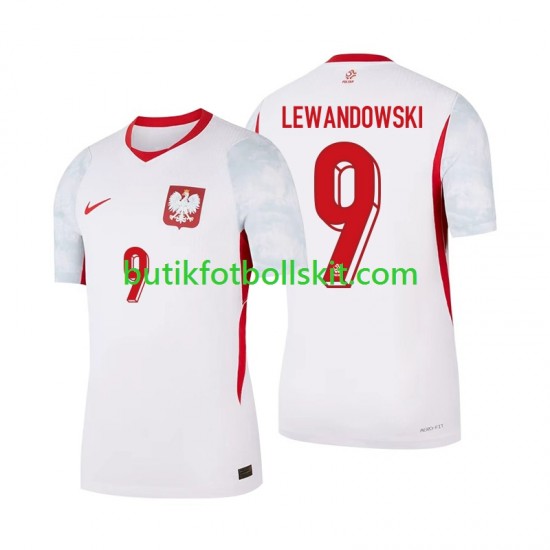 Polen Robert Lewandowski 9 Män Hemma Matchtröja 2026 Kortärmad