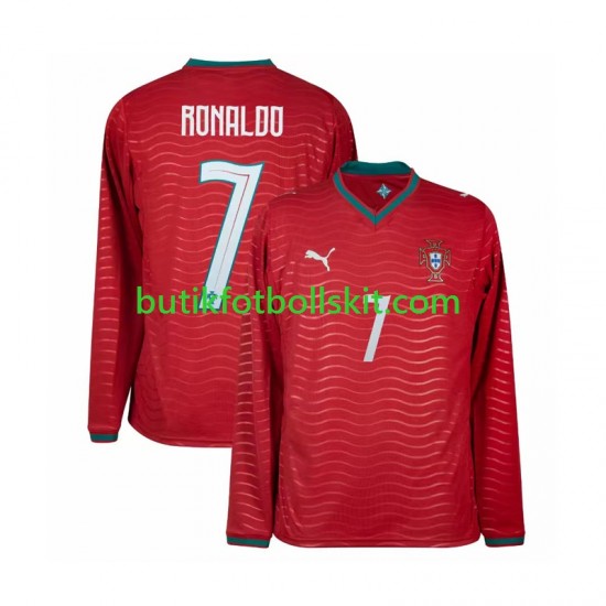 Portugal Cristiano Ronaldo 7 Män Hemma Matchtröja World Cup 2026 Långärmad