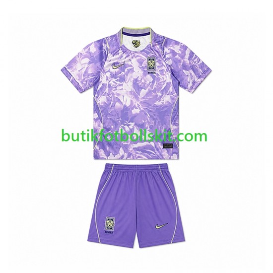 Sydkorea Barn Borta Matchtröja World Cup 2026 Kortärmad