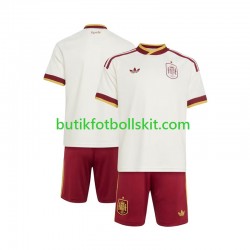 Spanien Barn Borta Matchtröja World Cup 2026 Kortärmad