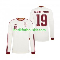 Spanien Lamine Yamal 19 Män Borta Matchtröja World Cup 2026 Långärmad