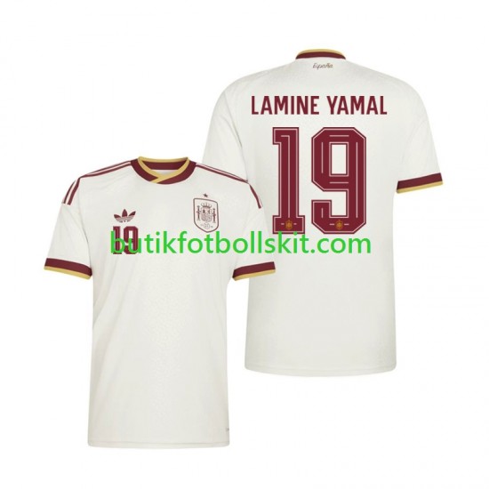 Spanien Lamine Yamal 19 Män Borta Matchtröja World Cup 2026 Kortärmad