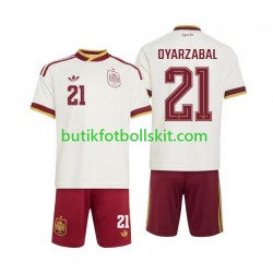 Spanien Mikel Oyarzabal 21 Barn Borta Matchtröja World Cup 2026 Kortärmad