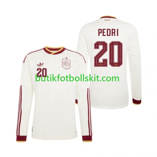 Spanien Pedri 20 Män Borta Matchtröja World Cup 2026 Långärmad