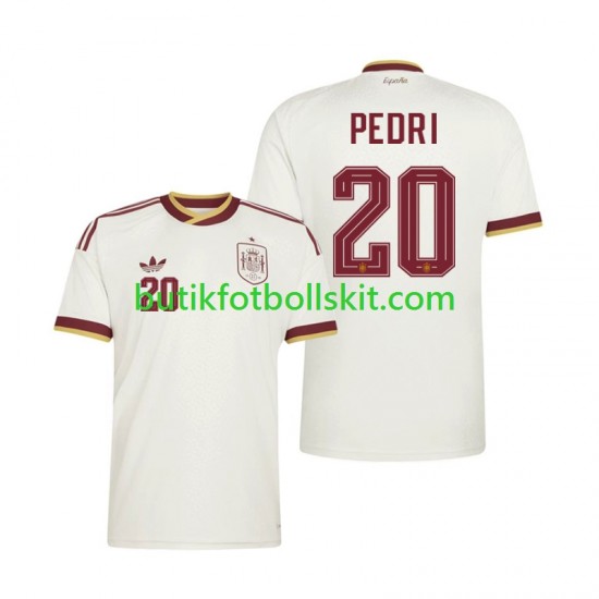 Spanien Pedri 20 Män Borta Matchtröja World Cup 2026 Kortärmad
