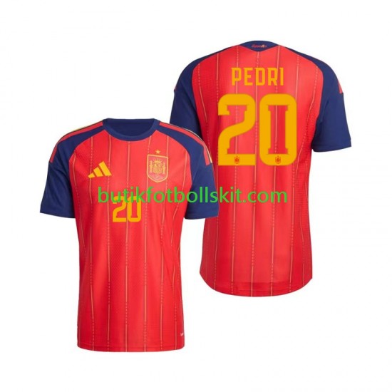 Spanien Pedri 20 Män Hemma Matchtröja World Cup 2026 Kortärmad