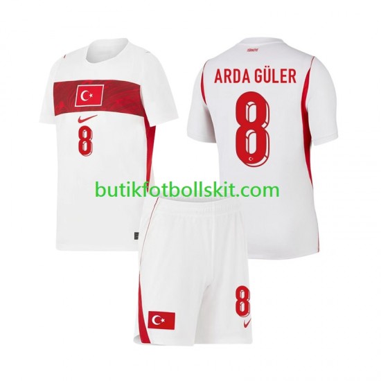 Turkiet Arda Guler 8 Barn Borta Matchtröja World Cup 2026 Kortärmad