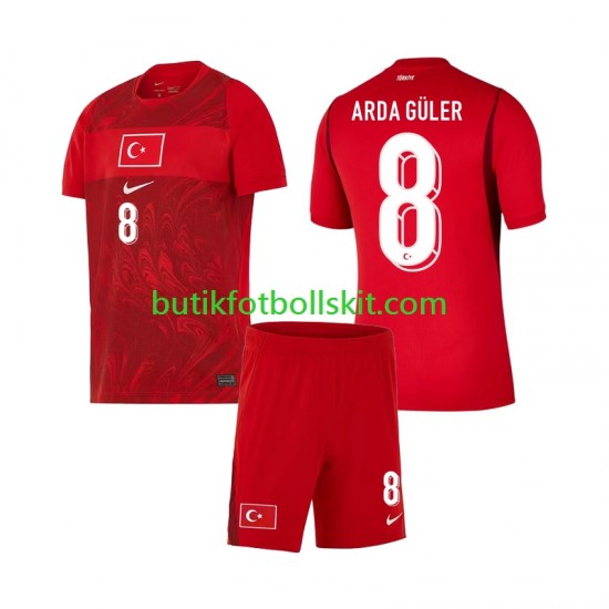 Turkiet Arda Guler 8 Barn Hemma Matchtröja World Cup 2026 Kortärmad