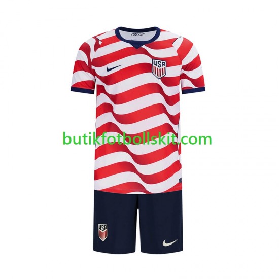 USA Barn Hemma Matchtröja World Cup 2026 Kortärmad