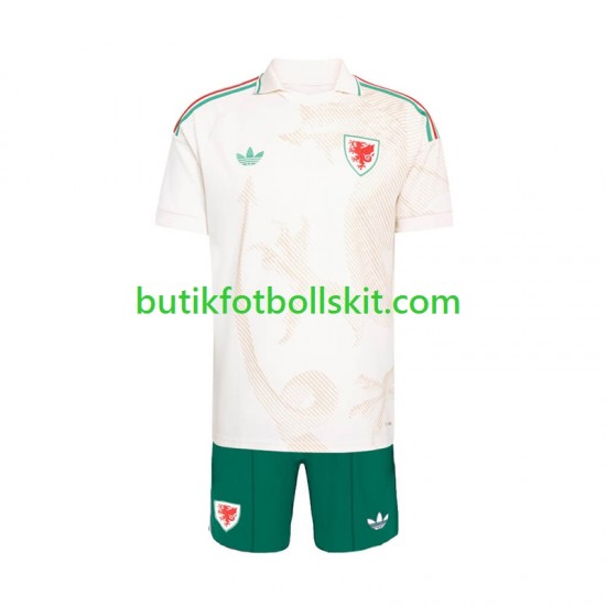 Wales Barn Borta Matchtröja World Cup 2026 Kortärmad