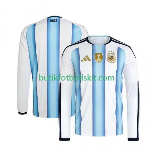Argentina Män Hemma Matchtröja World Cup 2026 Långärmad