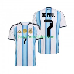 Argentina Rodrigo De Paul 7 Män Hemma Matchtröja World Cup 2026 Kortärmad