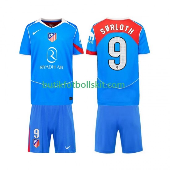 Atlético Madrid Alexander Sorloth 9 Barn Tredje Matchtröja 2025/26 Kortärmad